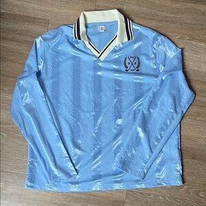 BDG Light Blue Long Sleeve Men's Golf Jersey Shirt